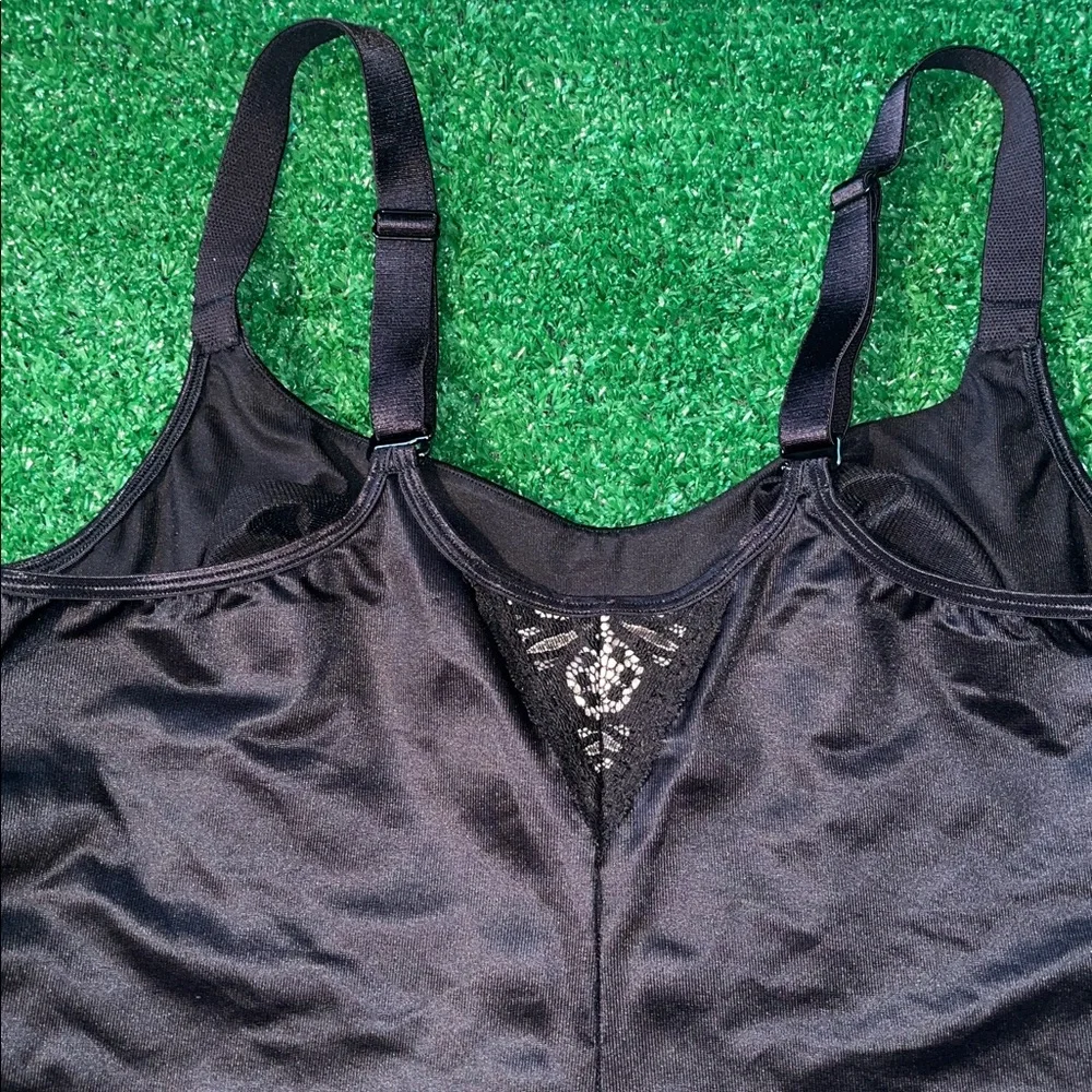 Ruby Ribbon #3024 Black Lace Full Support Cami Shapewear Camisole Tank 40 - Picture 5 of 6